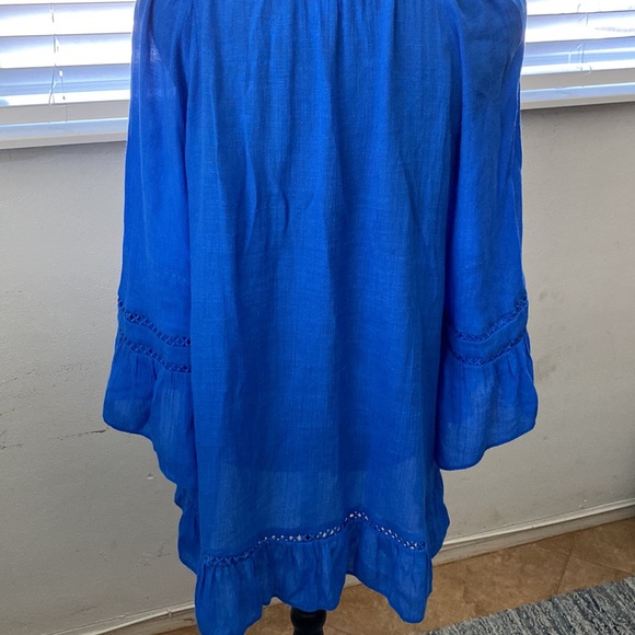 Counterparts blu top extra large, elastic scoop neck perfect for summer - Picture 5 of 9